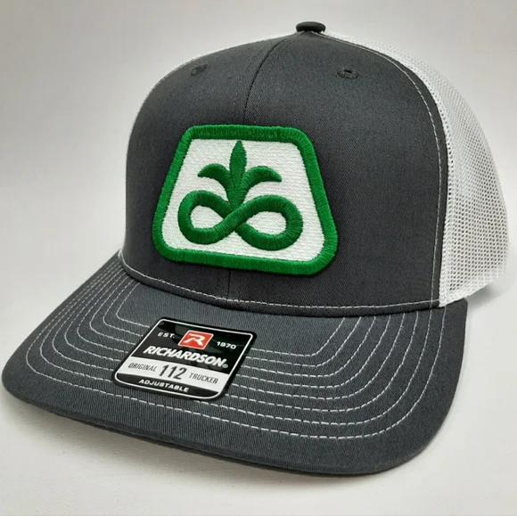 Retro Vintage Pioneer Seeds Logo Patch on a Richardson 112 Trucker Farmer Hat $_12.JPG?set_id=880000500F main image 2